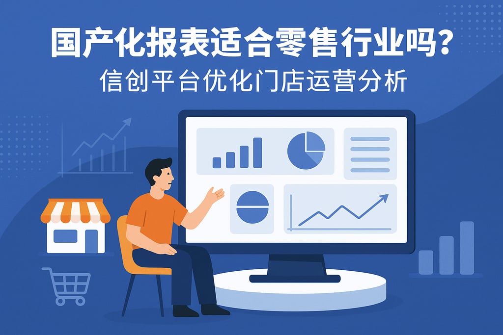 国产化报表适合零售行业吗？信创平台优化门店运营分析