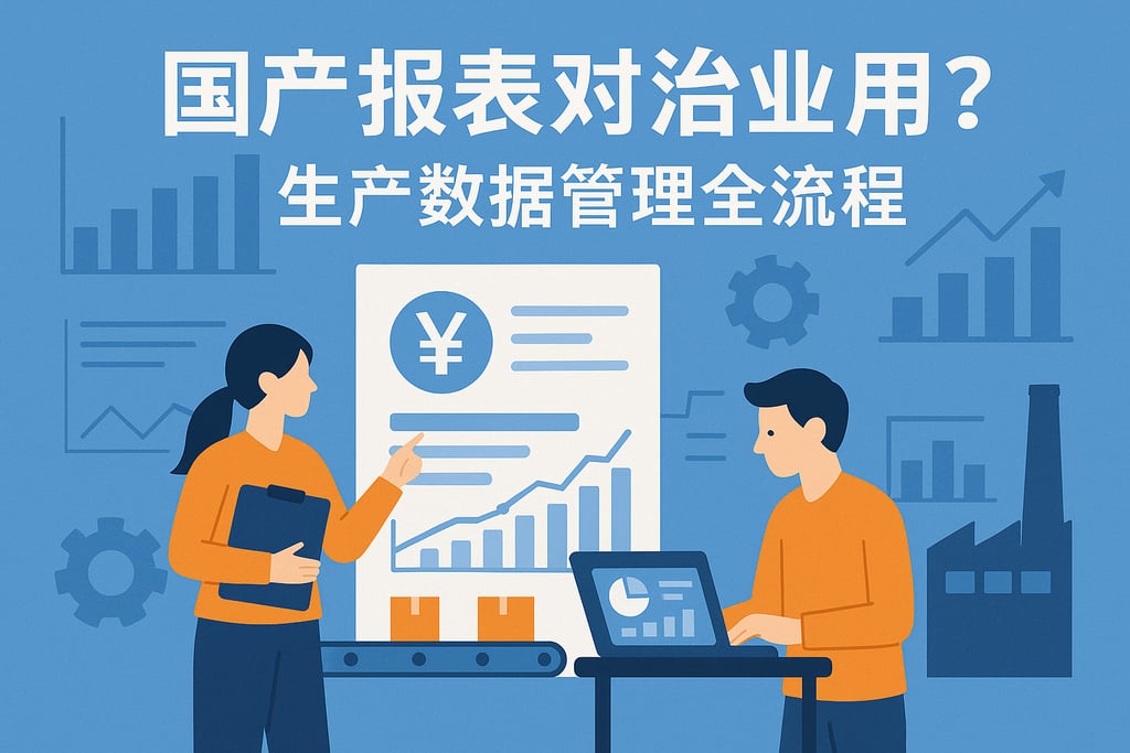 国产报表对制造业有用吗？生产数据管理全流程