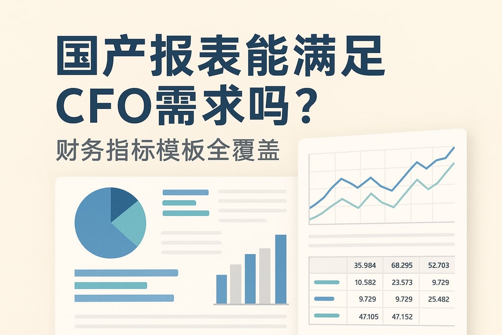 国产报表能满足CFO需求吗？财务指标模板全覆盖