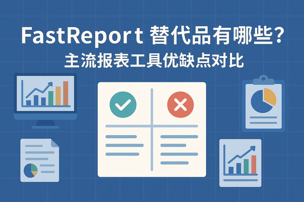 fastreport替代品有哪些？主流报表工具优缺点对比
