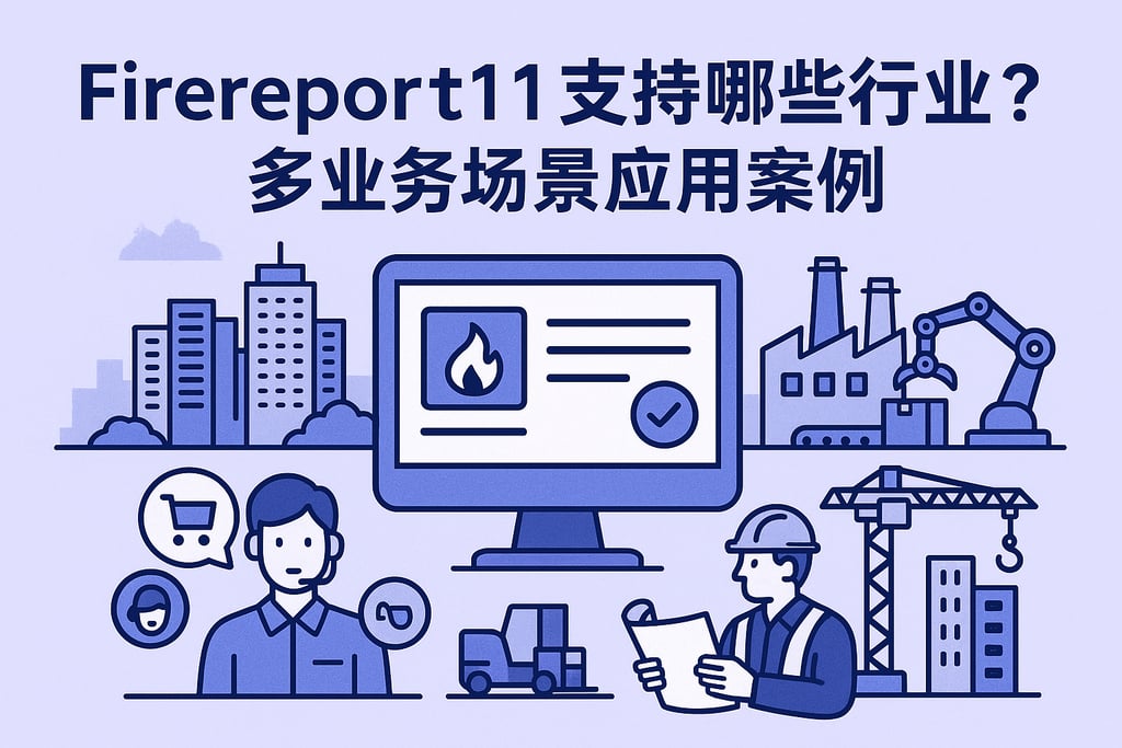 firereport11支持哪些行业？多业务场景应用案例
