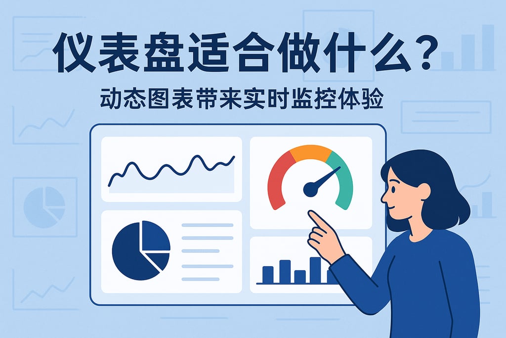 仪表盘适合做什么？动态图表带来实时监控体验