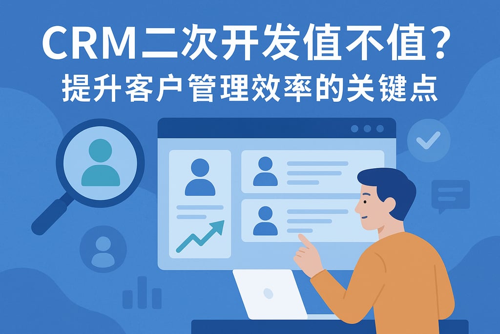 CRM二次开发值不值？提升客户管理效率的关键点