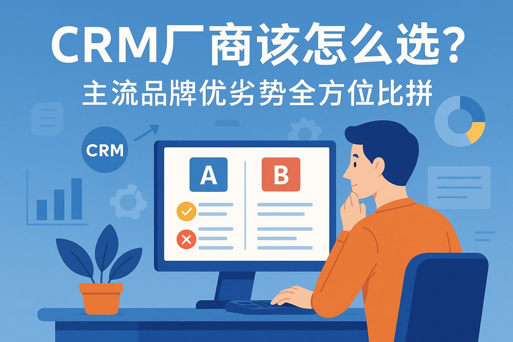CRM厂商该怎么选？主流品牌优劣势全方位比拼