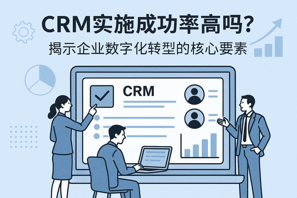 CRM实施成功率高吗？揭示企业数字化转型的核心要素
