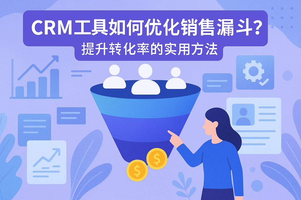 CRM工具如何优化销售漏斗？提升转化率的实用方法