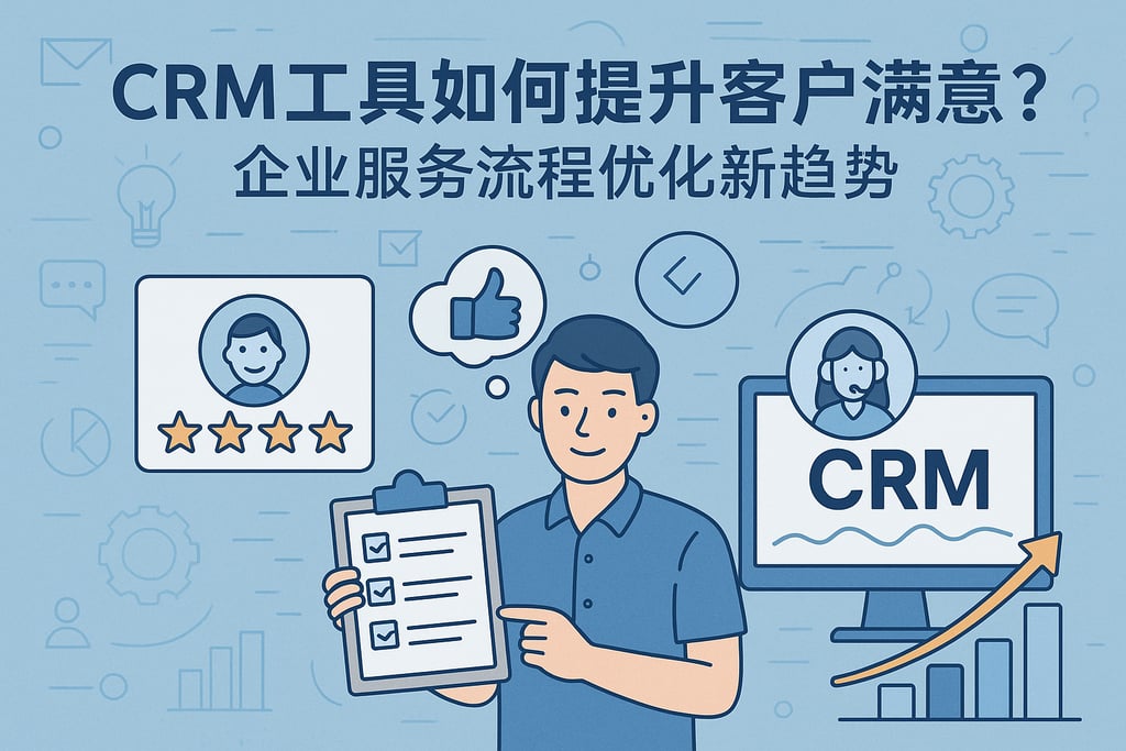 CRM工具如何提升客户满意？企业服务流程优化新趋势