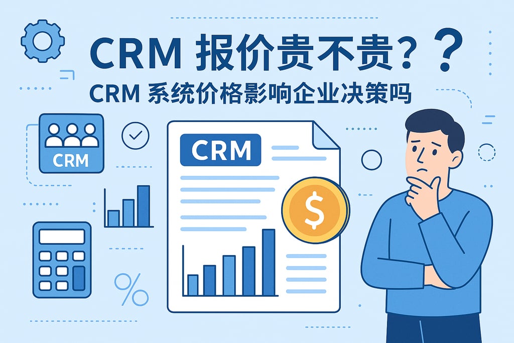 CRM报价贵不贵？CRM系统价格影响企业决策吗