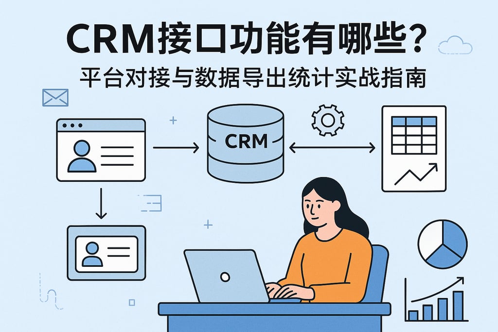CRM接口功能有哪些？平台对接与数据导出统计实战指南