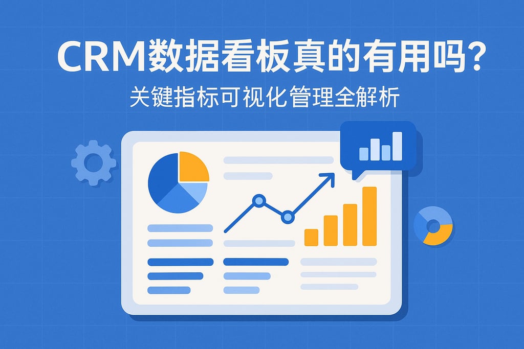 CRM数据看板真的有用吗？关键指标可视化管理全解析