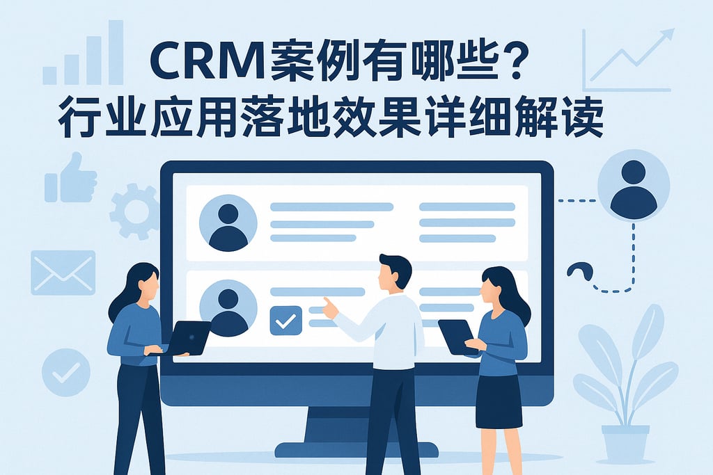 CRM案例有哪些？行业应用落地效果详细解读