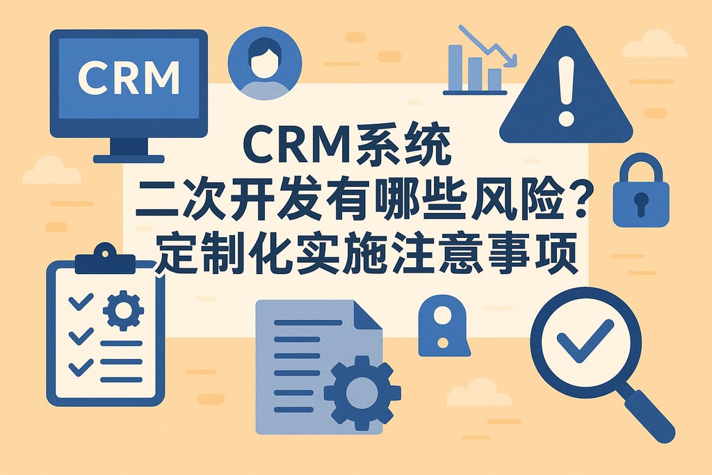 CRM系统二次开发有哪些风险？定制化实施注意事项