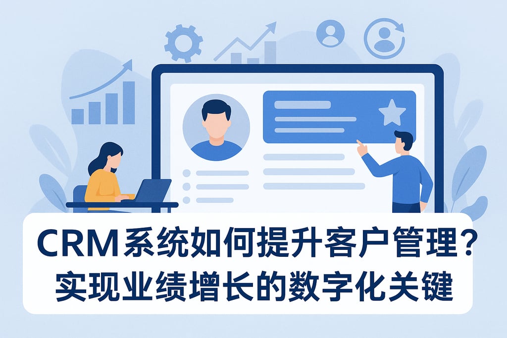 CRM系统如何提升客户管理？实现业绩增长的数字化关键