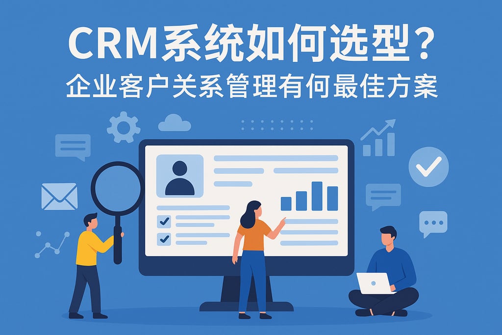 CRM系统如何选型？企业客户关系管理有何最佳方案