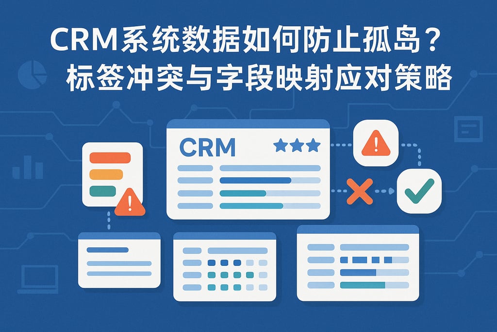 CRM系统数据如何防止孤岛？标签冲突与字段映射应对策略