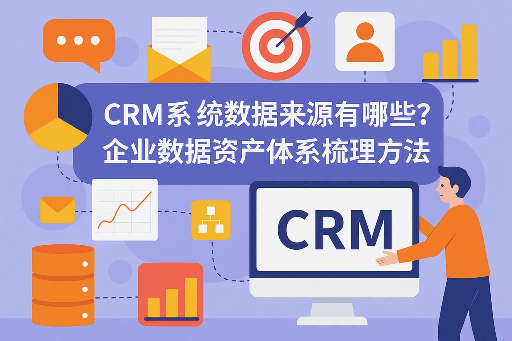 CRM系统数据来源有哪些？企业数据资产体系梳理方法