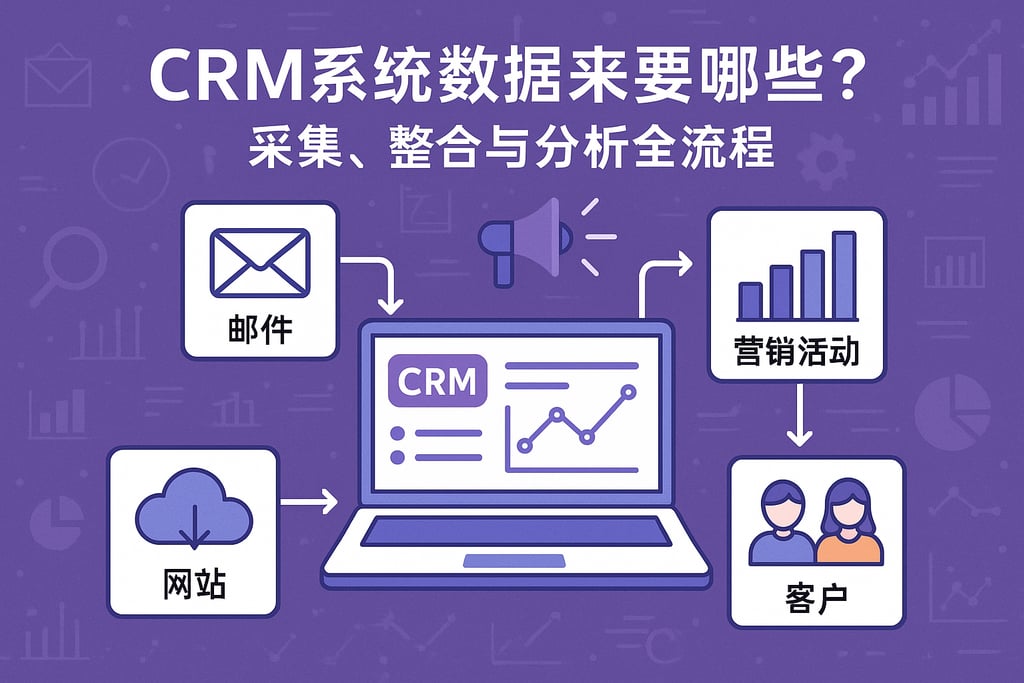CRM系统数据来源有哪些？采集、整合与分析全流程