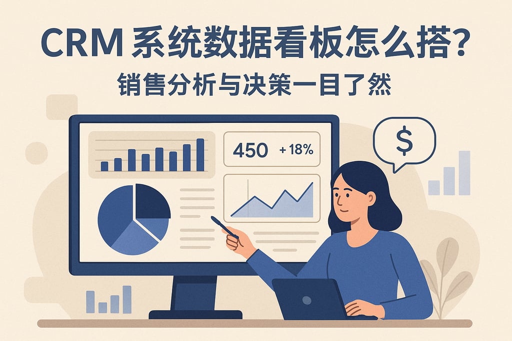 CRM系统数据看板怎么搭？销售分析与决策一目了然