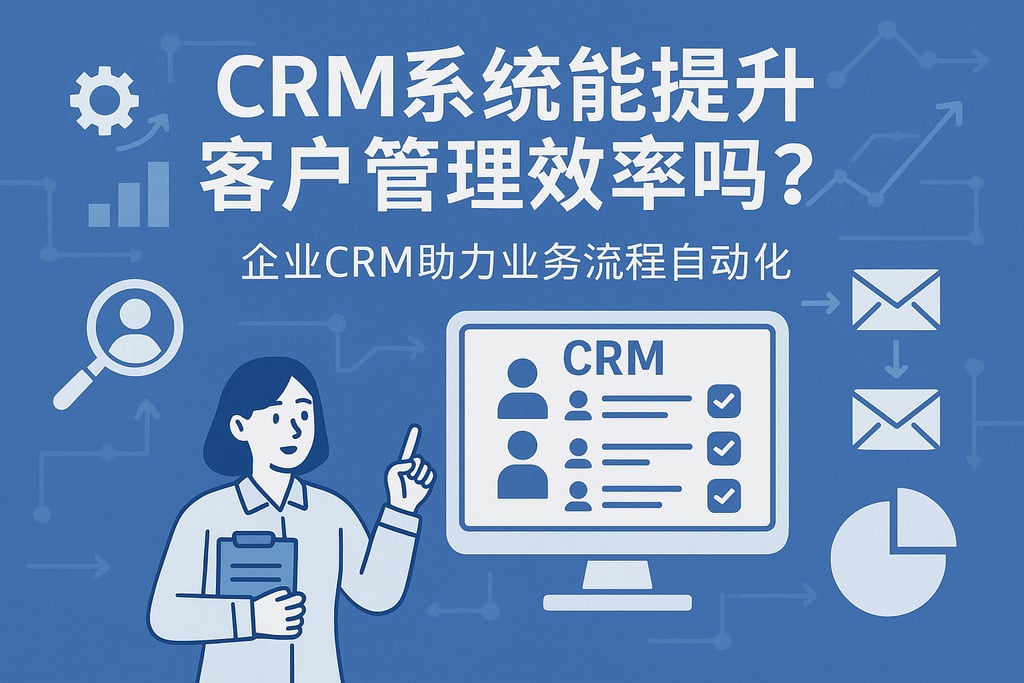 CRM系统能提升客户管理效率吗？企业CRM助力业务流程自动化