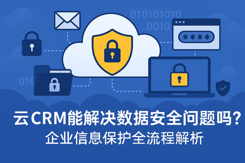 云CRM能解决数据安全问题吗？企业信息保护全流程解析