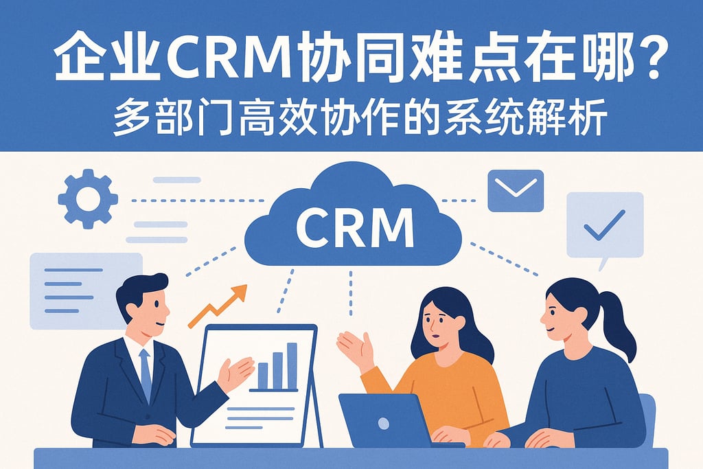 企业CRM协同难点在哪？多部门高效协作的系统解析