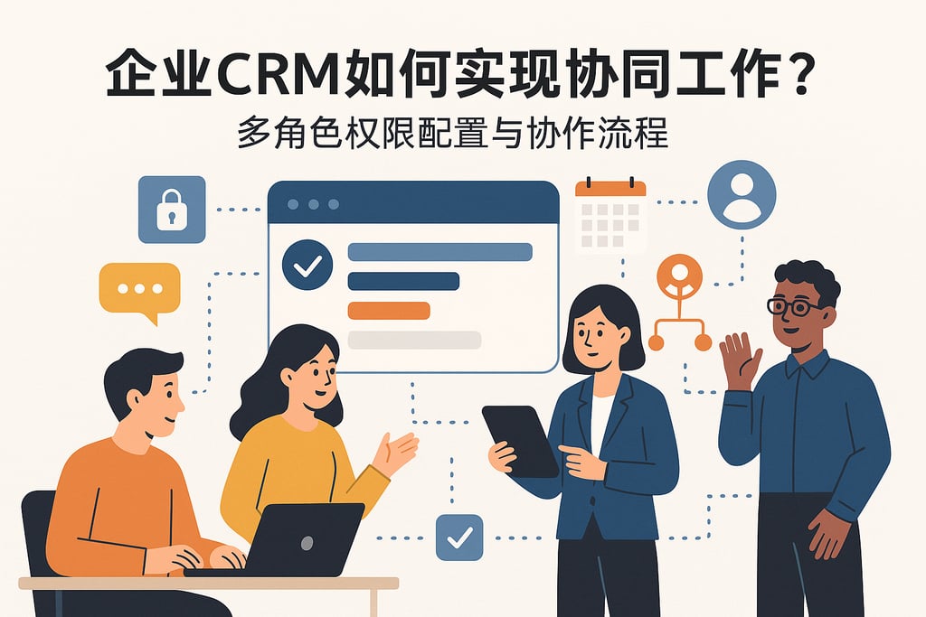 企业CRM如何实现协同工作？多角色权限配置与协作流程