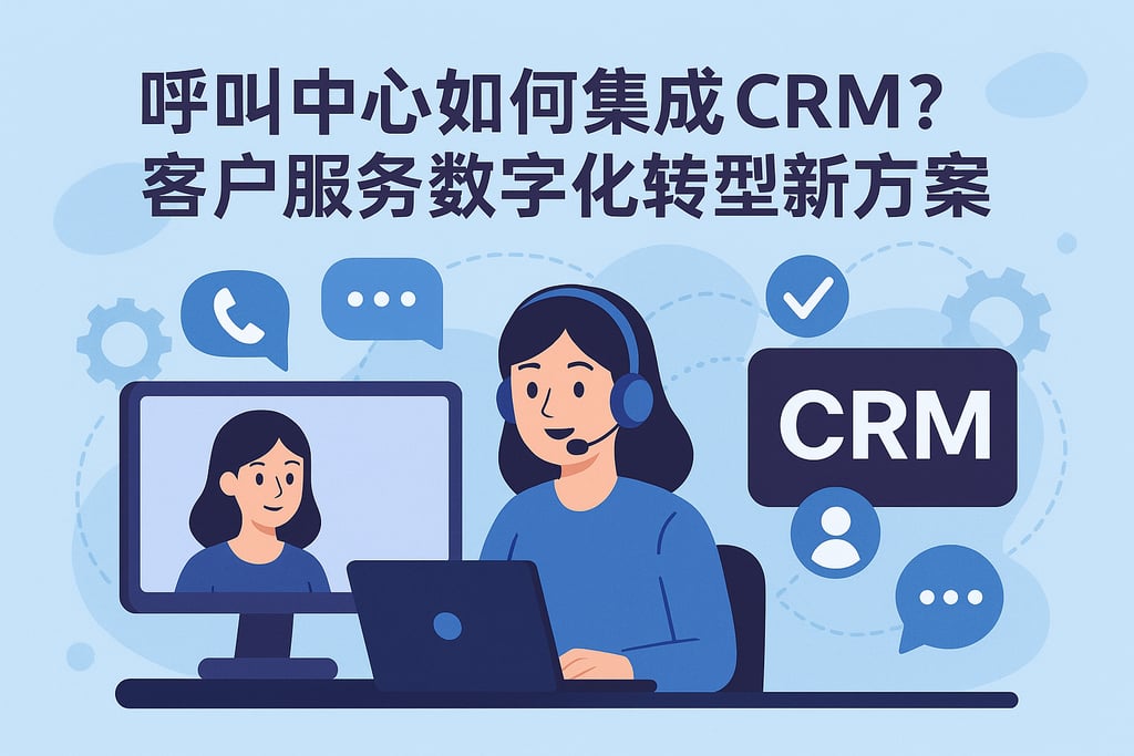 呼叫中心如何集成CRM？客户服务数字化转型新方案