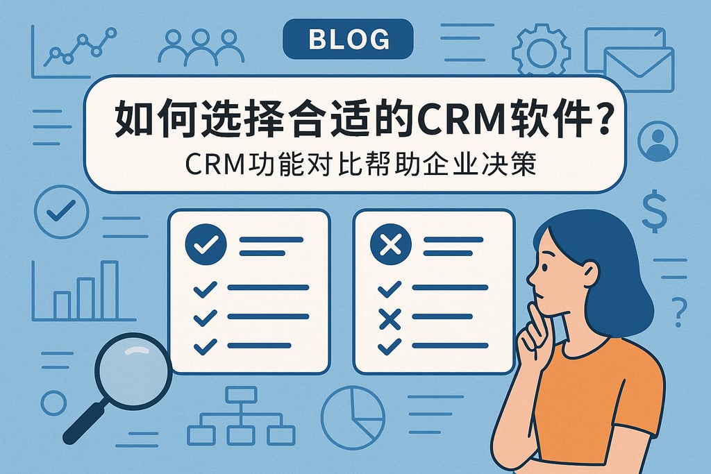 如何选择合适的CRM软件？CRM功能对比帮助企业决策