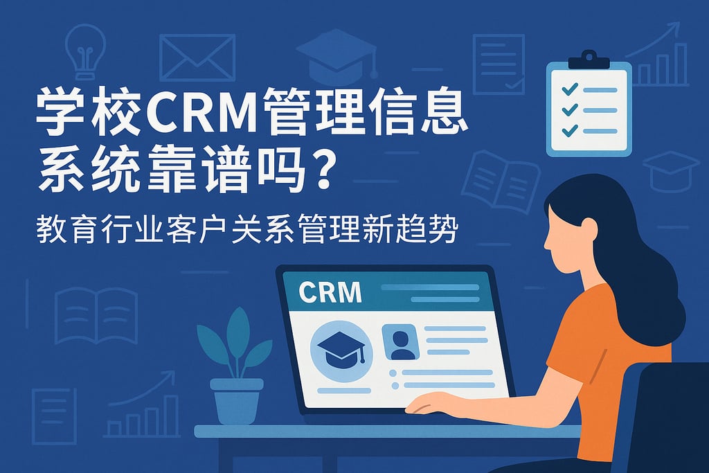 学校CRM管理信息系统靠谱吗？教育行业客户关系管理新趋势