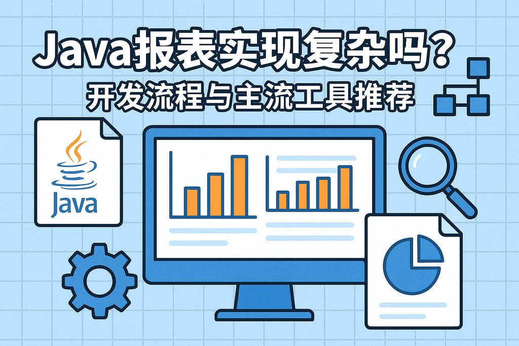 Java报表实现复杂吗？开发流程与主流工具推荐