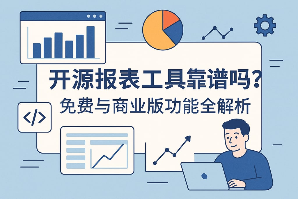 开源报表工具靠谱吗？免费与商业版功能全解析