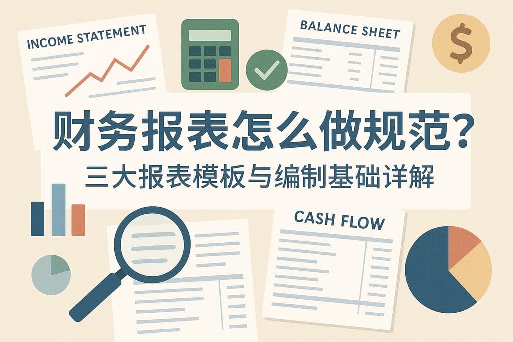 财务报表怎么做规范？三大报表模板与编制基础详解
