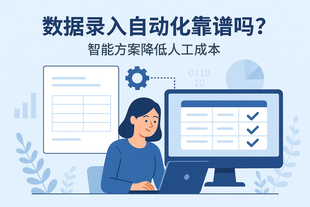 数据录入自动化靠谱吗？智能方案降低人工成本