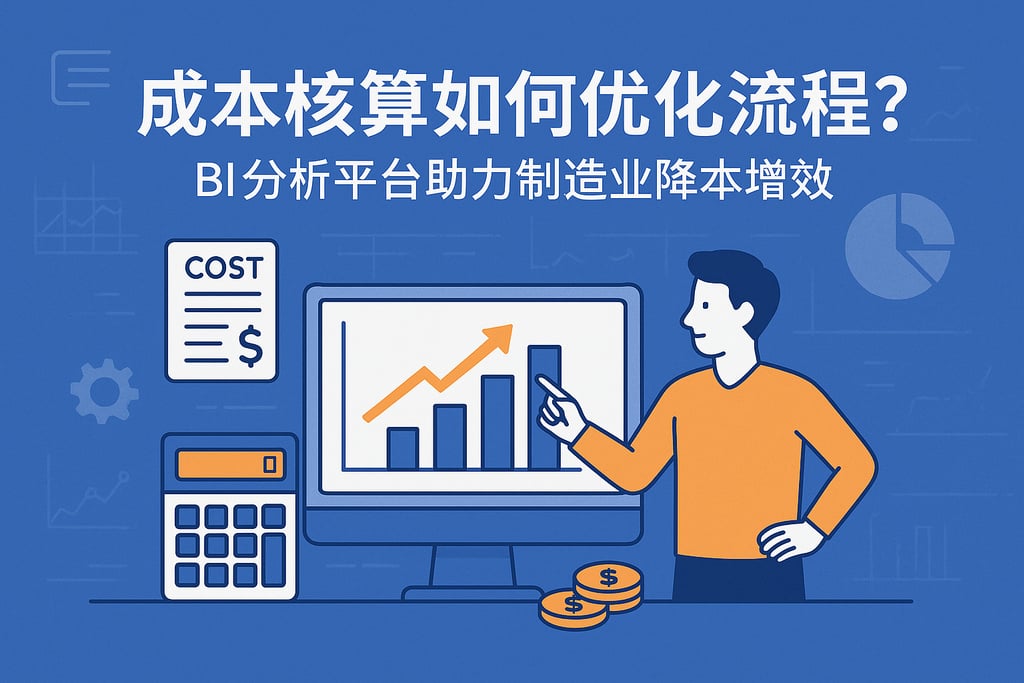 成本核算如何优化流程？BI分析平台助力制造业降本增效