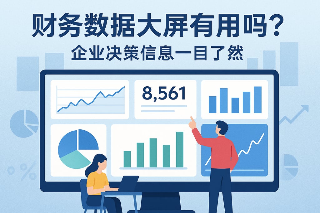 财务数据大屏有用吗？企业决策信息一目了然