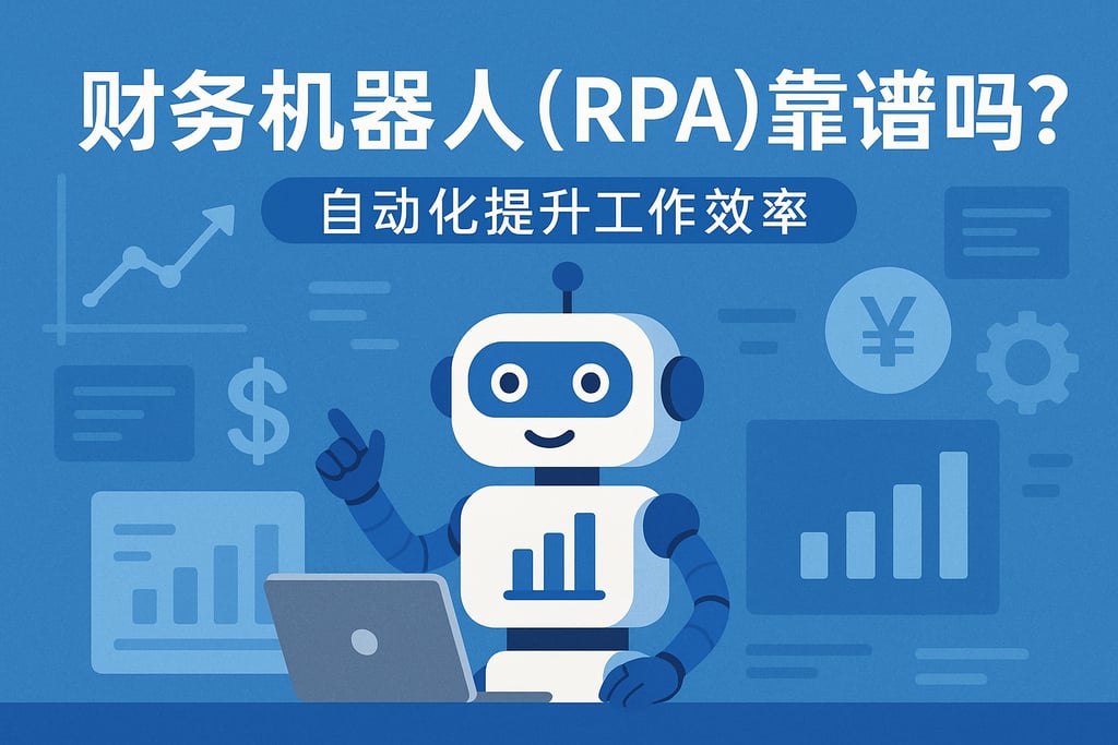 财务机器人（RPA）靠谱吗？自动化提升工作效率