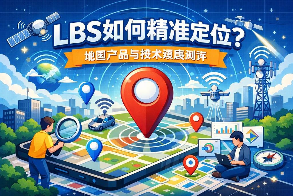 位置服务LBS如何精准定位？地图产品与技术深度测评