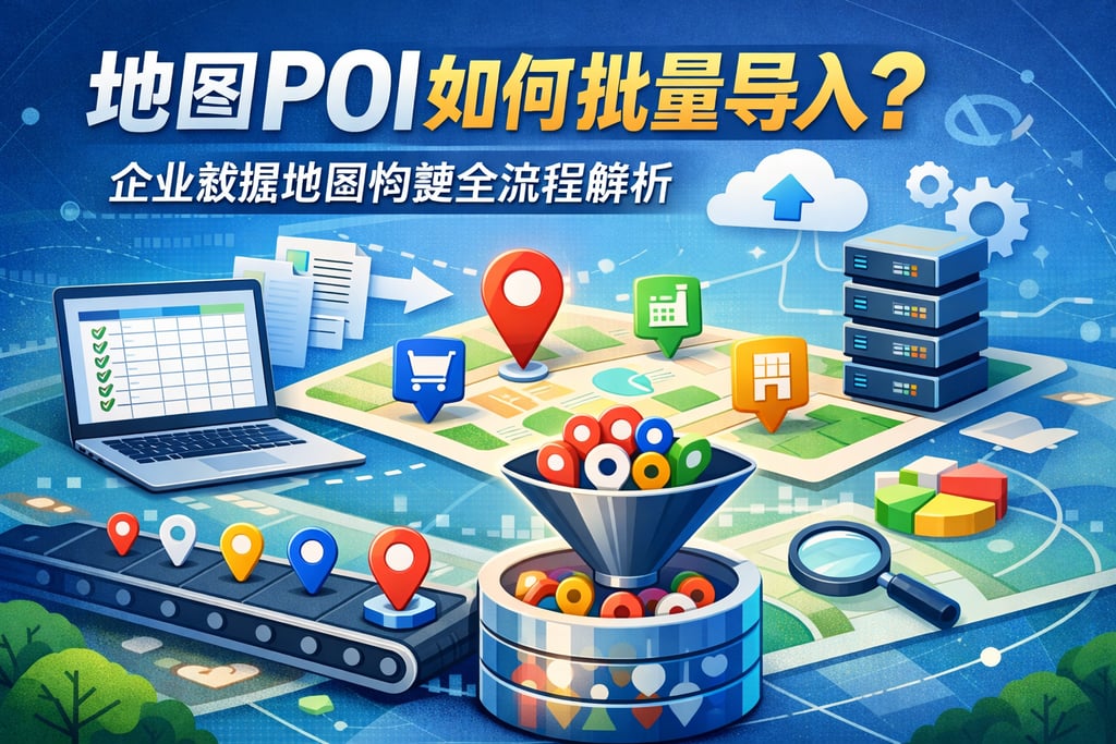 地图POI如何批量导入？企业数据地图构建全流程解析