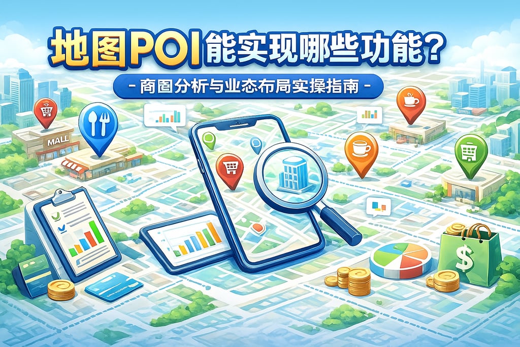 地图POI能实现哪些功能？商圈分析与业态布局实操指南