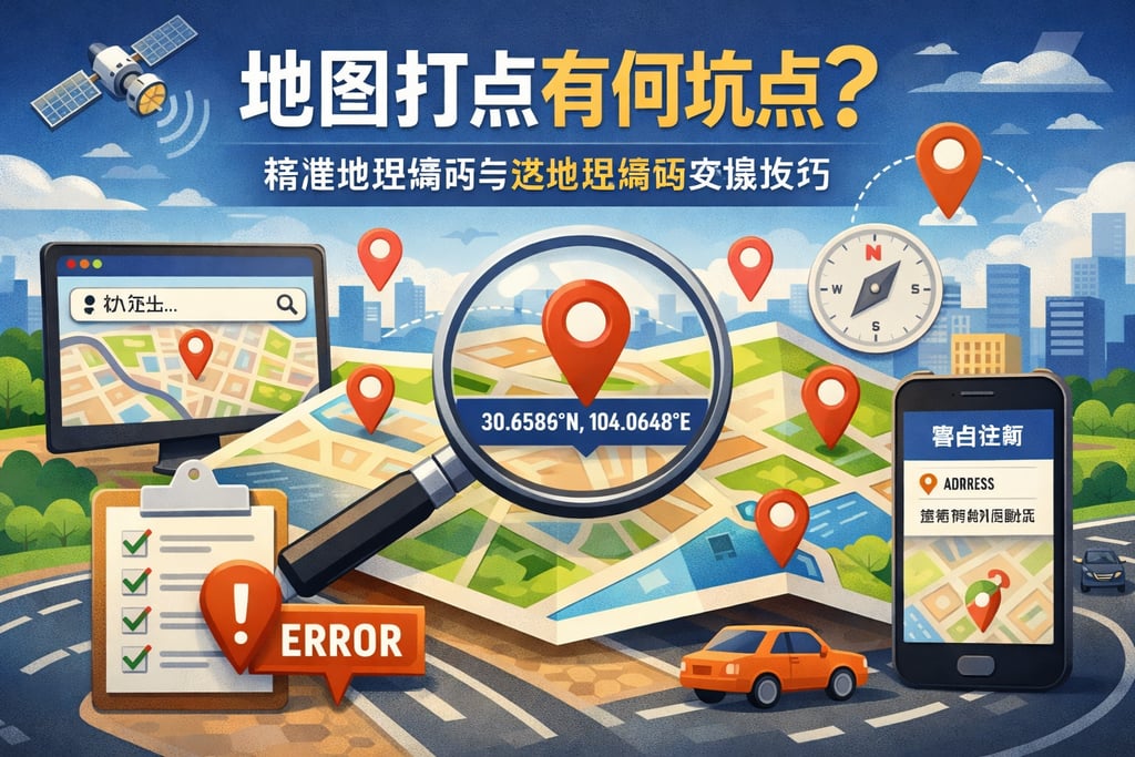 地图打点有何坑点？精准地理编码与逆地理编码实操技巧