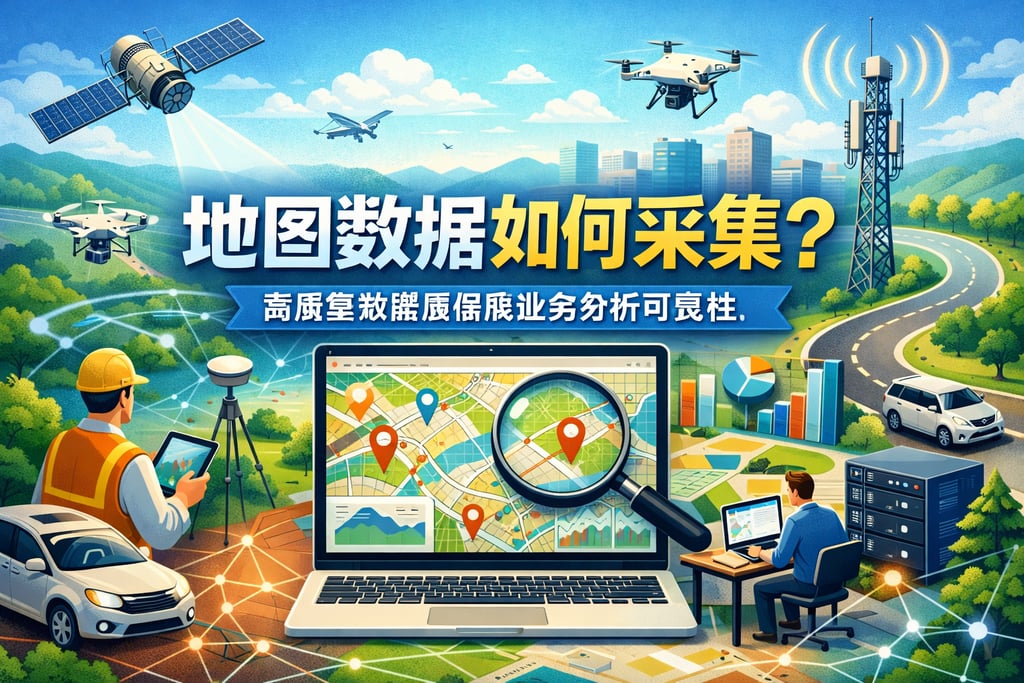 地图数据如何采集？高质量数据源保障业务分析可靠性