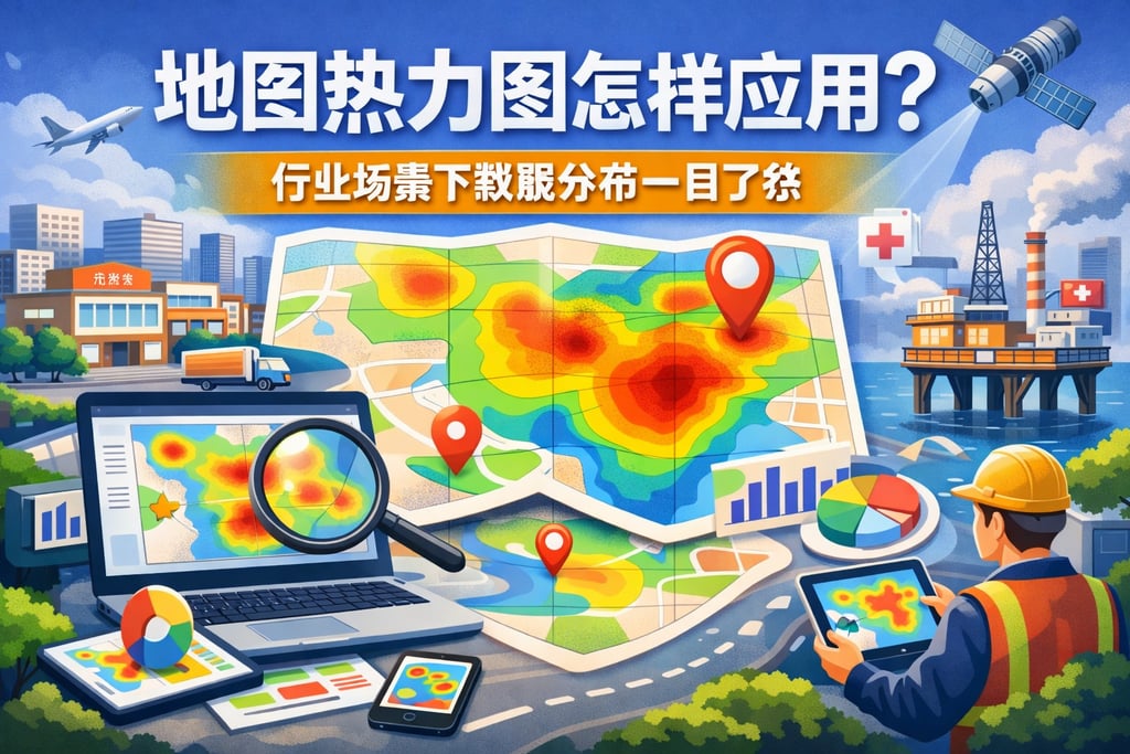 地图热力图怎样应用？行业场景下数据分布一目了然