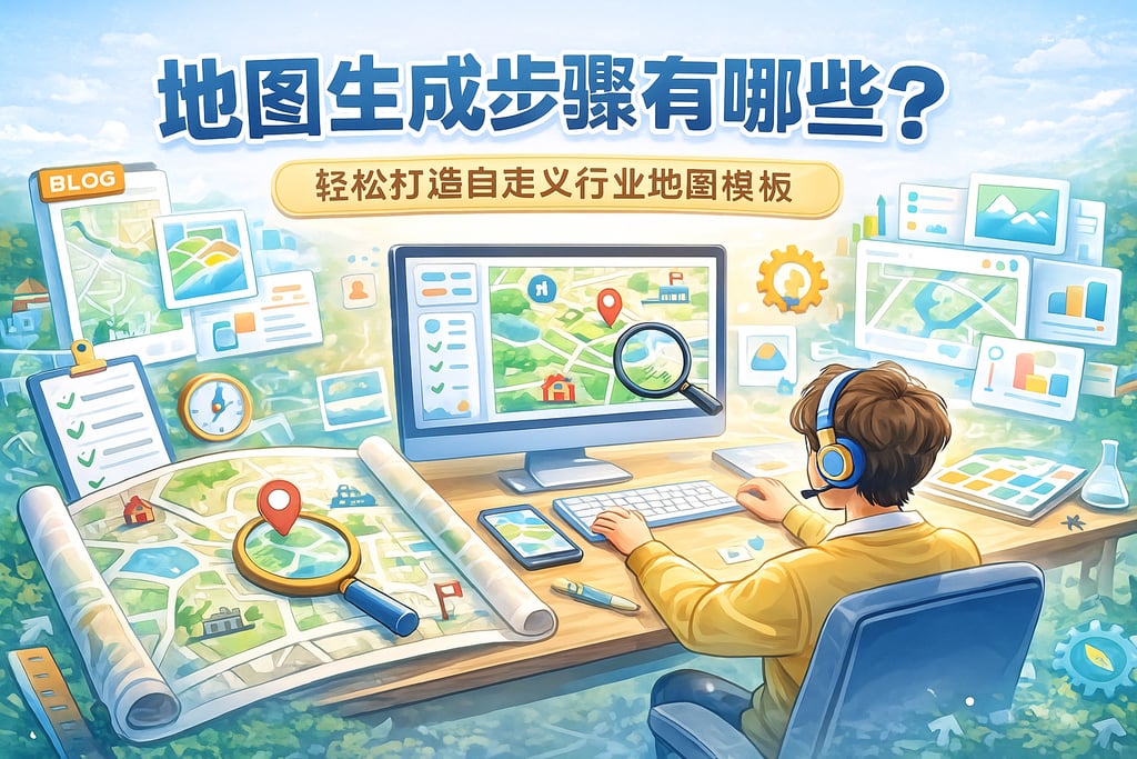地图生成步骤有哪些？轻松打造自定义行业地图模板