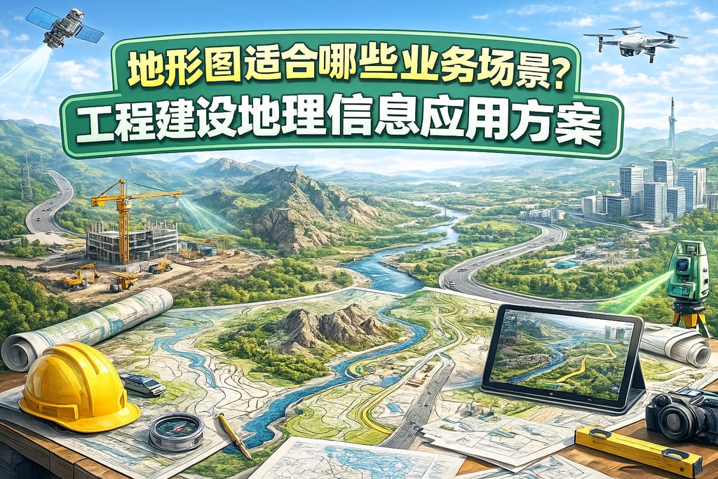 地形图适合哪些业务场景？工程建设地理信息应用方案