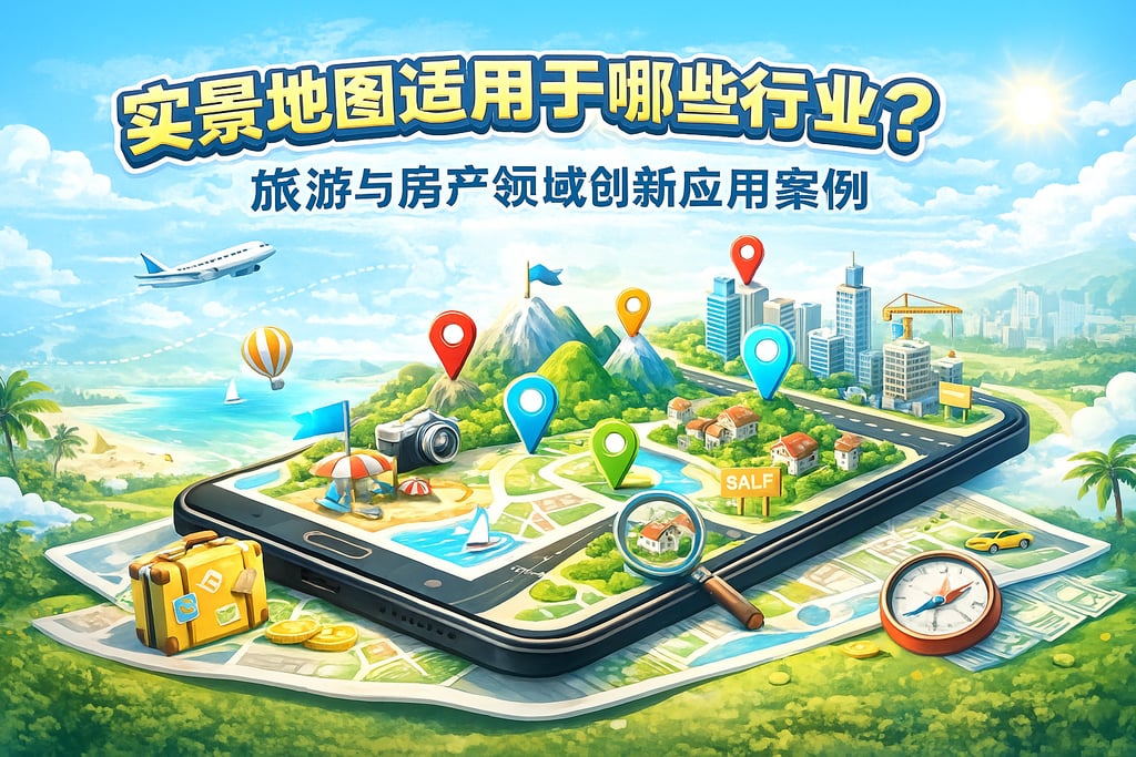 实景地图适用于哪些行业？旅游与房产领域创新应用案例