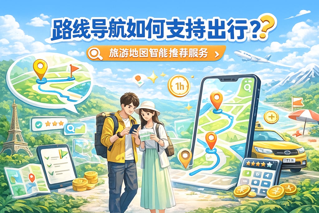 路线导航如何支持出行？旅游地图智能推荐服务场景