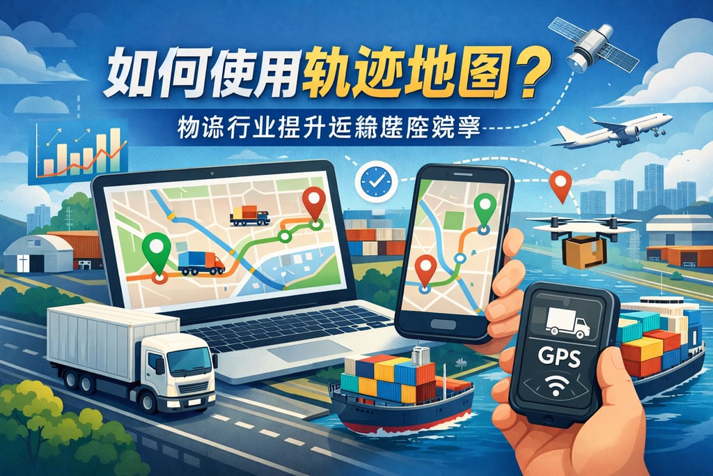轨迹地图如何使用？物流行业提升运输监控效率