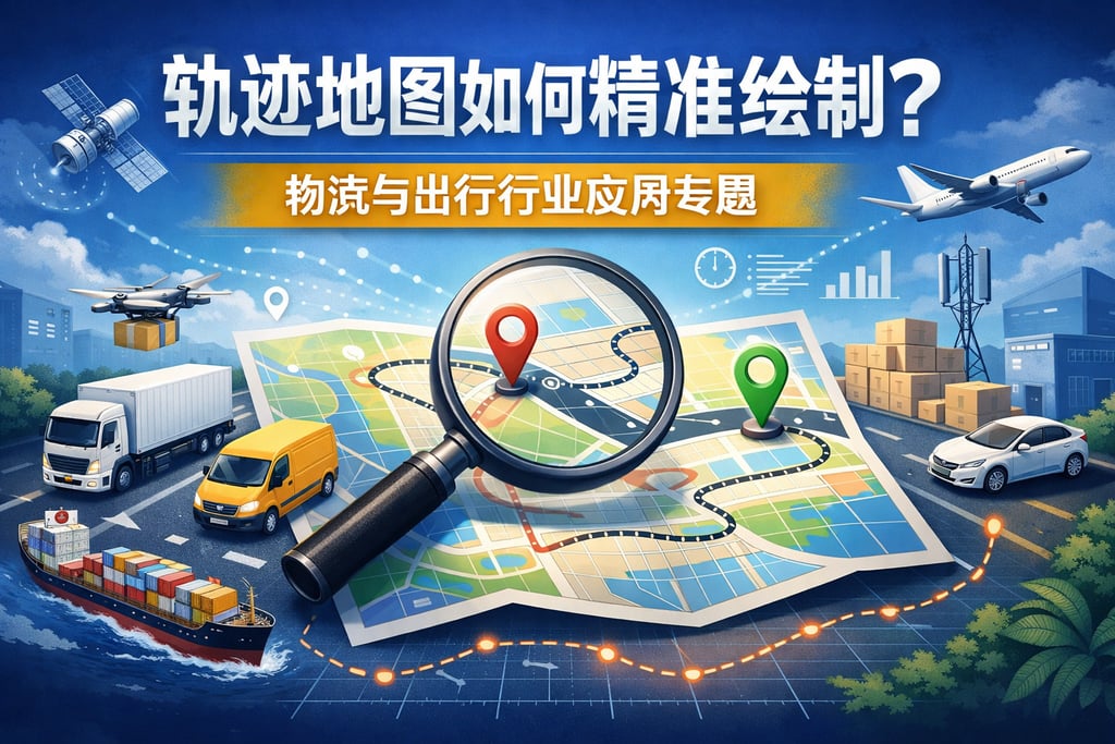 轨迹地图如何精准绘制？物流与出行行业应用专题
