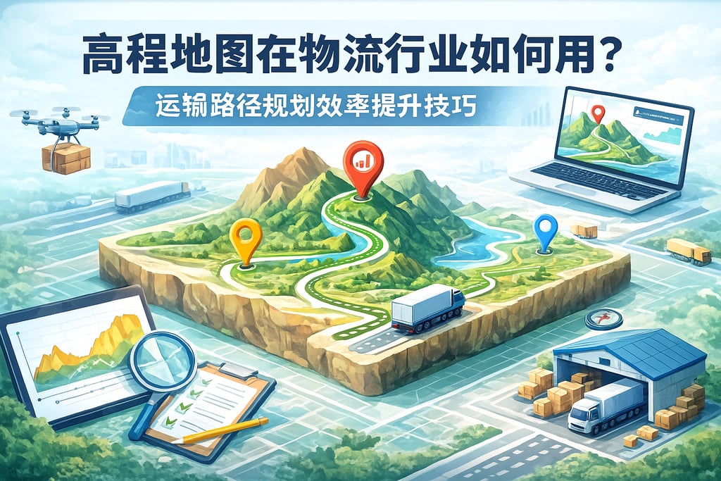 高程地图在物流行业如何用？运输路径规划效率提升技巧