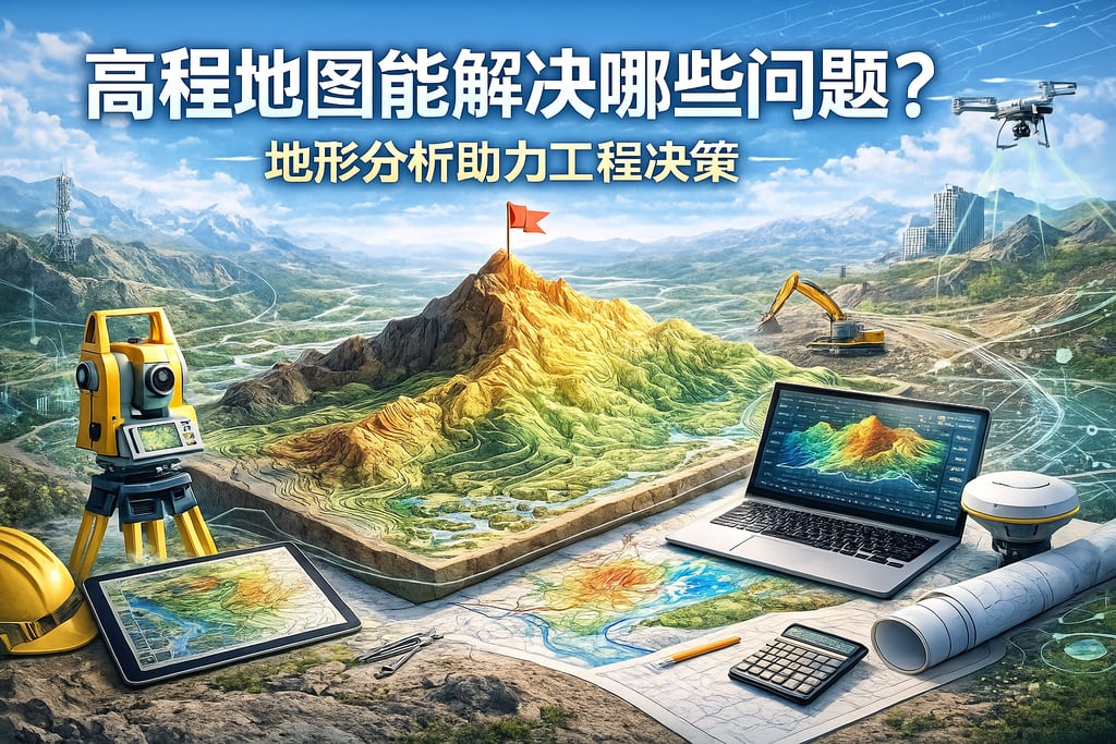 高程地图能解决哪些问题？地形分析助力工程决策